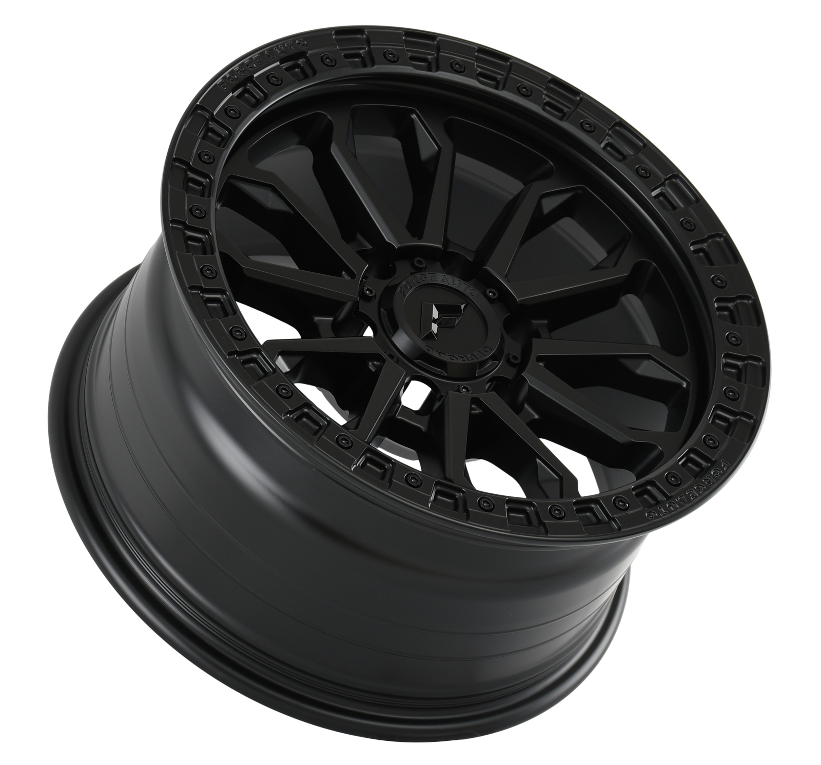 FORGEAUTO Impact Satin Black | Flow Formed 4x4 Off-Road Wheels
